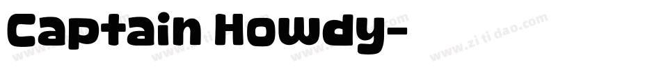 Captain Howdy字体转换